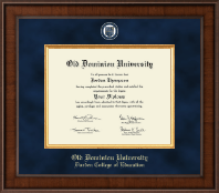 Old Dominion University Presidential Masterpiece Diploma Frame in Madison