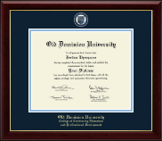 Old Dominion University diploma frame - Masterpiece Medallion Diploma Frame in Gallery