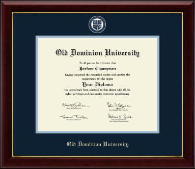 Old Dominion University diploma frame - Masterpiece Medallion Diploma Frame in Gallery