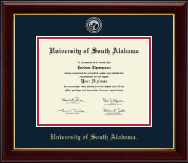 University of South Alabama Masterpiece Medallion Diploma Frame in Gallery