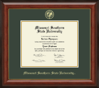 Missouri Southern State University Gold Embossed Diploma Frame in Lancaster