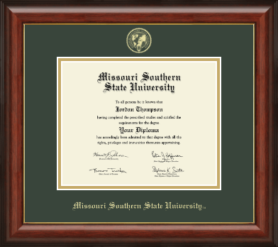 Missouri Southern State University diploma frame - Gold Embossed Diploma Frame in Lancaster