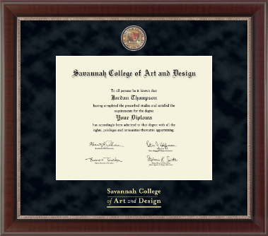 Savannah College of Art & Design diploma frame - Regal Edition Diploma Frame in Chateau