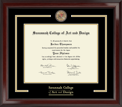 Savannah College of Art & Design diploma frame - Showcase Edition Diploma Frame in Encore