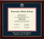 University of South Alabama diploma frame - Masterpiece Medallion Diploma Frame in Gallery