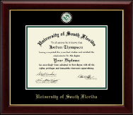 University of South Florida Masterpiece Medallion Diploma Frame in Gallery