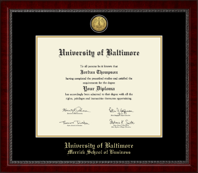 University of Baltimore diploma frame - Gold Engraved Medallion Diploma Frame in Sutton