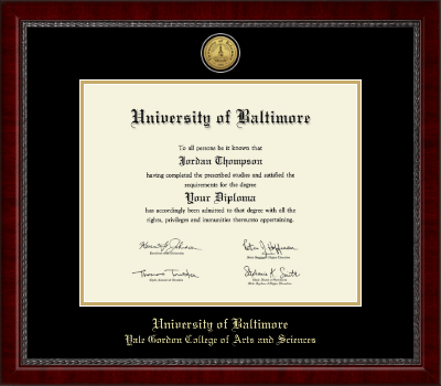 University of Baltimore diploma frame - Gold Engraved Medallion Diploma Frame in Sutton