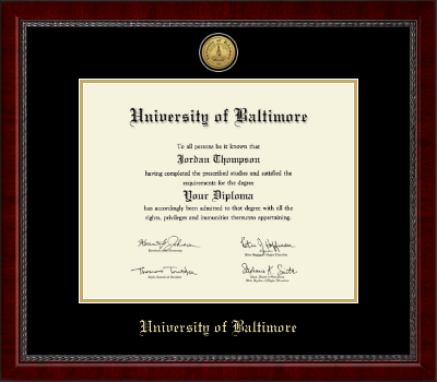 University of Baltimore diploma frame - Gold Engraved Medallion Diploma Frame in Sutton