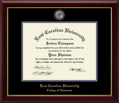 East Carolina University diploma frame - Masterpiece Medallion Diploma Frame in Gallery