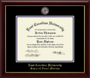 East Carolina University Masterpiece Medallion Diploma Frame in Gallery