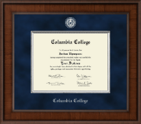 Columbia College Presidential Masterpiece Diploma Frame in Madison