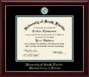 University of South Florida diploma frame - Masterpiece Medallion Diploma Frame in Gallery