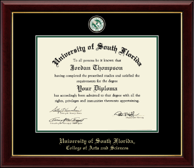 University of South Florida diploma frame - Masterpiece Medallion Diploma Frame in Gallery