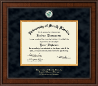 University of South Florida Health Sciences Presidential Masterpiece Diploma Frame in Madison