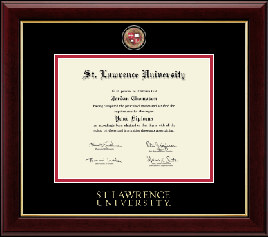 St. Lawrence University diploma frame - Masterpiece Medallion Diploma Frame in Gallery