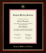 Virginia Military Institute Gold Embossed Diploma Frame in Murano