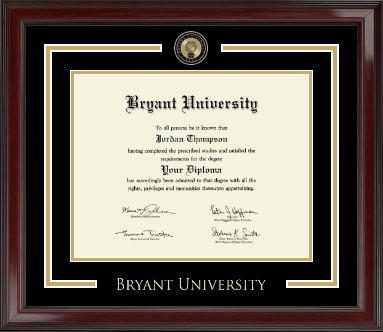 Bryant University diploma frame - Showcase Edition Diploma Frame in Encore