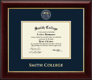 Smith College Masterpiece Medallion Diploma Frame in Gallery