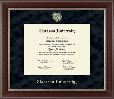 Clarkson University diploma frame - Regal Edition Diploma Frame in Chateau