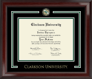 Clarkson University Showcase Edition Diploma Frame in Encore