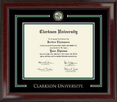 Clarkson University diploma frame - Showcase Edition Diploma Frame in Encore