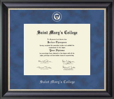 Saint Mary's College diploma frame - Regal Edition Diploma Frame in Noir