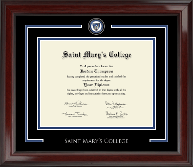 Saint Mary's College diploma frame - Showcase Edition Diploma Frame in Encore