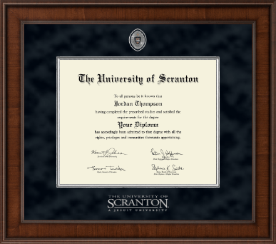 The University of Scranton diploma frame - Presidential Masterpiece Diploma Frame in Madison