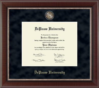 DePauw University diploma frame - Regal Edition Diploma Frame in Chateau
