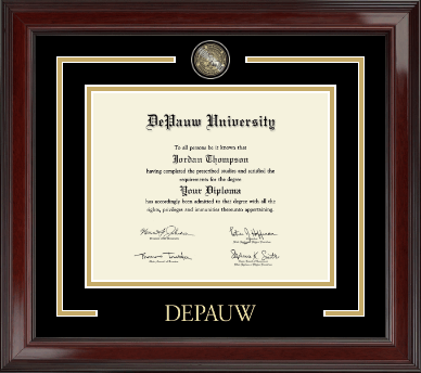 DePauw University diploma frame - Showcase Edition Diploma Frame in Encore