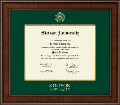 Stetson University diploma frame - Presidential Masterpiece Diploma Frame in Madison