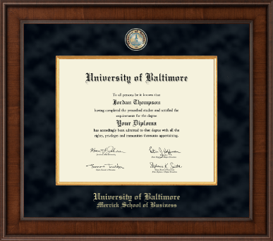 University of Baltimore diploma frame - Presidential Masterpiece Diploma Frame in Madison