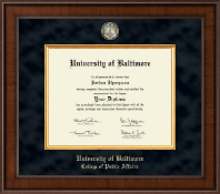 University of Baltimore Presidential Masterpiece Diploma Frame in Madison
