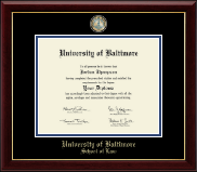 University of Baltimore Masterpiece Medallion Diploma Frame in Gallery