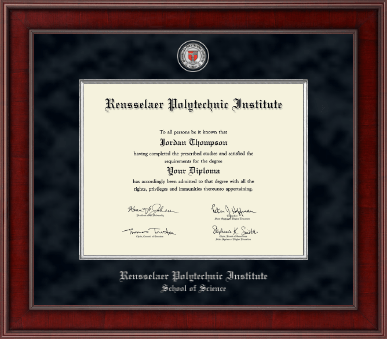 Rensselaer Polytechnic Institute diploma frame - Presidential Masterpiece Diploma Frame in Jefferson