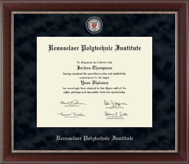 Rensselaer Polytechnic Institute diploma frame - Regal Edition Diploma Frame in Chateau