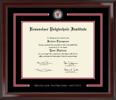 Rensselaer Polytechnic Institute diploma frame - Showcase Edition Diploma Frame in Encore
