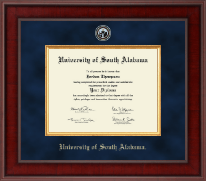 University of South Alabama Presidential Masterpiece Diploma Frame in Jefferson