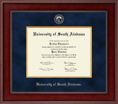 University of South Alabama diploma frame - Presidential Masterpiece Diploma Frame in Jefferson