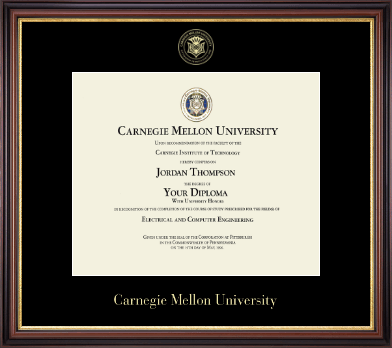 Carnegie Mellon University diploma frame - Gold Embossed Diploma Frame in Regency Gold