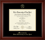 SUNY Morrisville diploma frame - Gold Embossed Diploma Frame in Cambridge
