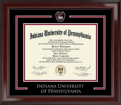 Indiana University of Pennsylvania diploma frame - Spirit Medallion Diploma Frame in Encore