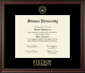 Stetson University Gold Embossed Diploma Frame in Studio