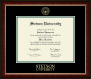 Stetson University Gold Embossed Diploma Frame in Murano