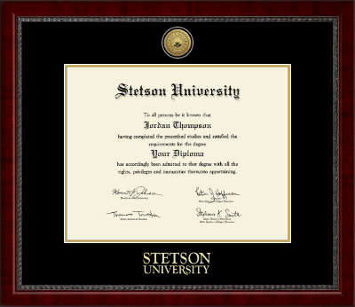 Stetson University diploma frame - Gold Engraved Medallion Diploma Frame in Sutton