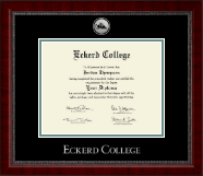 Eckerd College diploma frame - Silver Engraved Medallion Diploma Frame in Sutton