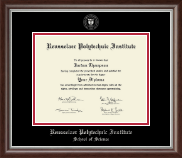 Rensselaer Polytechnic Institute diploma frame - Silver Embossed Diploma Frame in Devonshire