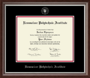 Rensselaer Polytechnic Institute diploma frame - Silver Embossed Diploma Frame in Devonshire