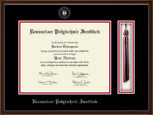 Rensselaer Polytechnic Institute diploma frame - Tassel Edition Diploma Frame in Delta